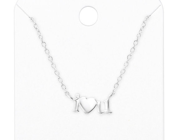 "I LOVE YOU" KETTING  - 925 STERLING